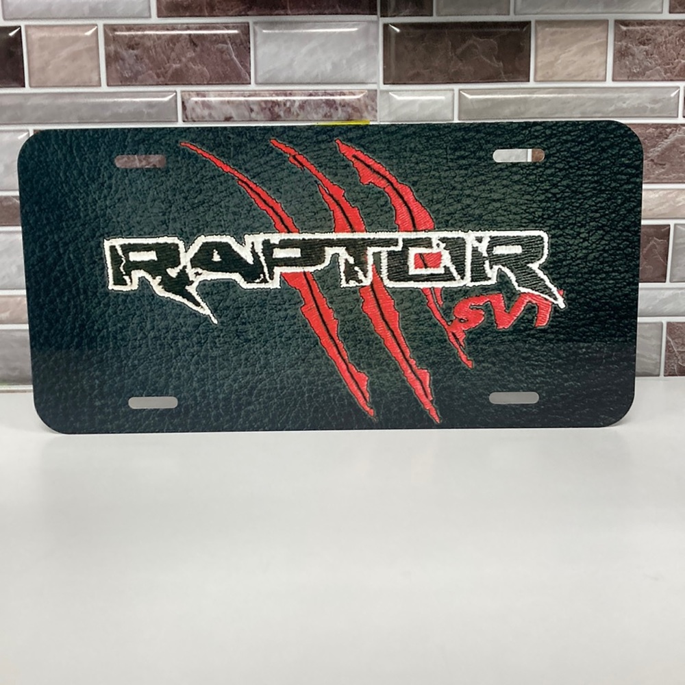Ford Raptor License Plate